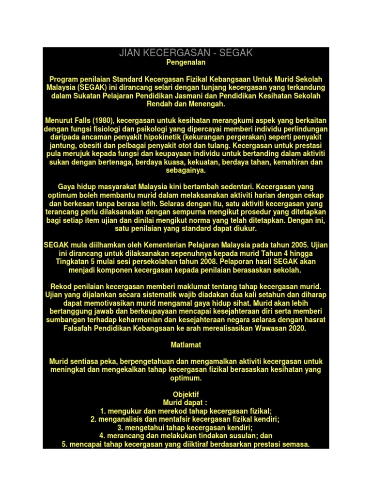 Ujian Kecergasan Segak Pdf