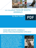 Introduction of Exotic Animals