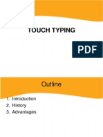 Touch Typing - Introduction