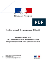 Syrie Synthese Nationale de Renseignement Declassifie 02-09-2013