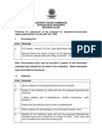 I. Processing Fee S.No. Particular: University Grants Commission Bahadur Shah Zafar Marg NEW DELHI-110 002