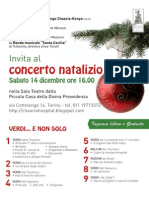 Locandina Concerto Di Natale 2013