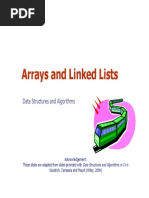 Arrays and Linked Lists: Data Structures and Algorithms