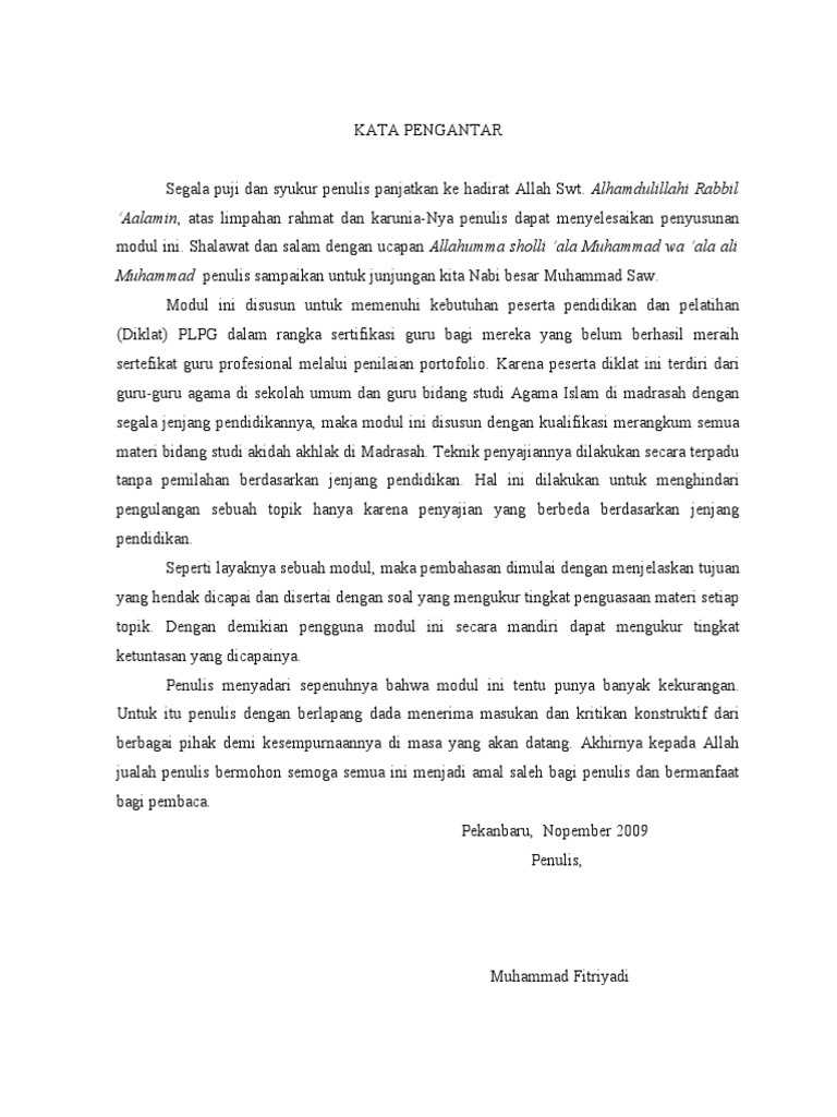 KATA PENGANTAR MODUL.doc