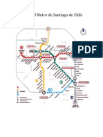 Mapa Del Metro de Santiago de Chile