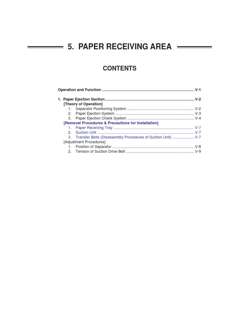 Paper Receiving Area Operations Guide | PDF | Technology & Engineering