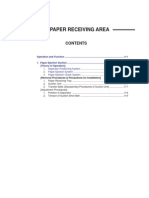Paper Receiving Area: (Removal Procedures & Precautions For Installation)