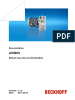 AX5805 DefaultMotorValues en PDF