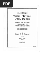 Dounis Violin Players' Daily Dozen