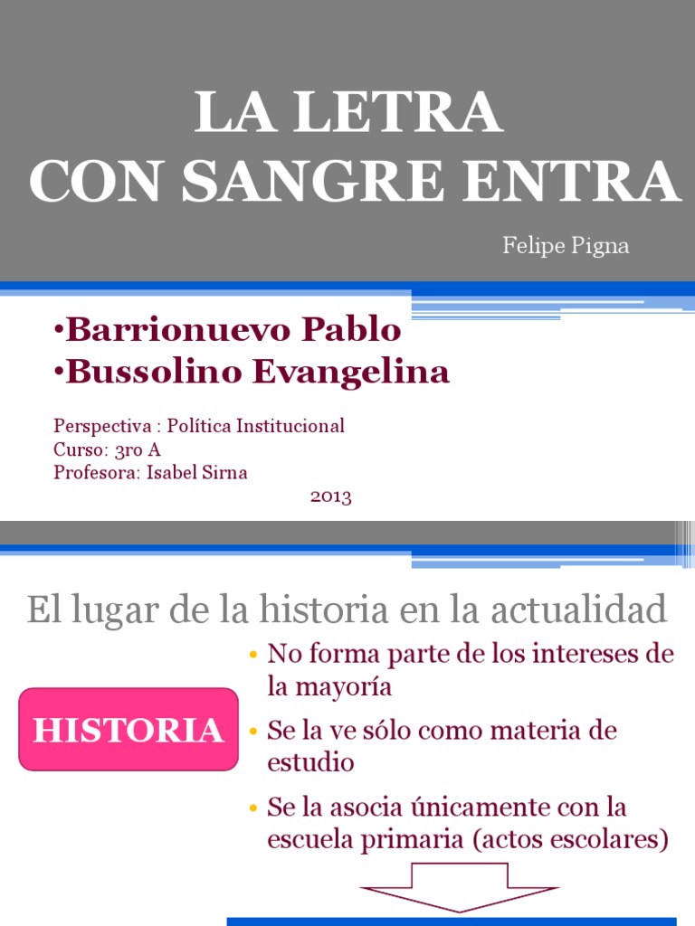 LA LETRA Con Sangre Entra