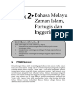 Topik 2 Bahasa Melayu Zaman Islam Portugis Dan Inggeris