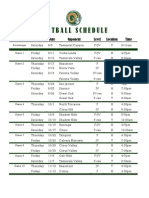 Football Schedule
