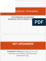 New Distributor Orientation - Freedom Achievers'