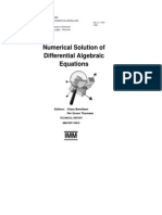 Numerical Solution of Differential Algebraic Equations PDF