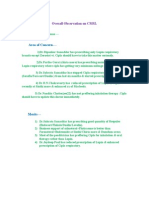 Overall Observation On CMSL - KAUSIK