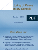Restructuring of Keene Elementary Schools: October 1, 2013