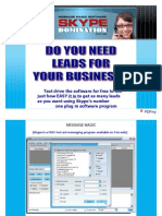 How To Get Massive Customers For Your Business With Skype PDF