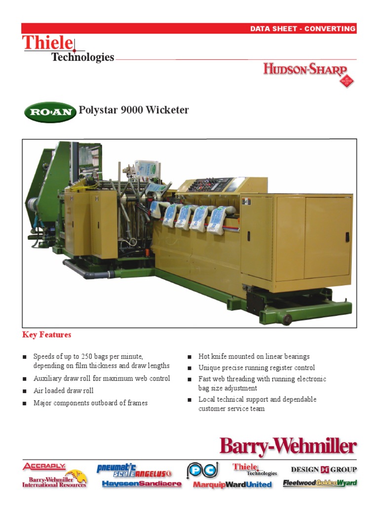 Polystar 9000 Wicketer Overview | PDF | Technology & Engineering
