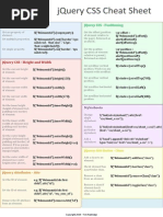 Jquery - CSS Cheat Sheet