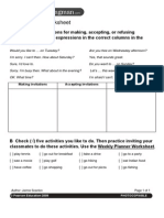 Making Plans Worksheet