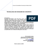 Tecnologia de Dosagem de Concreto