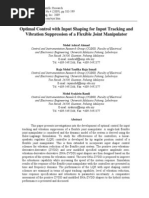 Download Optimal Control with Input Shaping for Input Tracking andVibration Suppression of a Flexible Joint Manipulator by magdi elmalek SN182659978 doc pdf