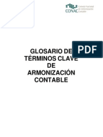 Glosario de Términos de La Armonizacion Contable