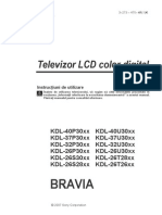 Manual Televizor Sony Bravia PDF