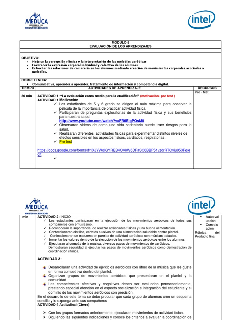 Mdulo 5 | PDF | Ritmo | Aprendizaje