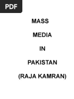 Download Mass Media in Pakistan by Raja Kamran by waqasaliwasti SN18271317 doc pdf