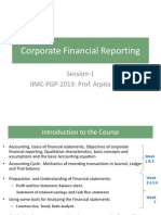 Corporate Financial Reporting: Session-1 IIMC-PGP-2013: Prof. Arpita Ghosh