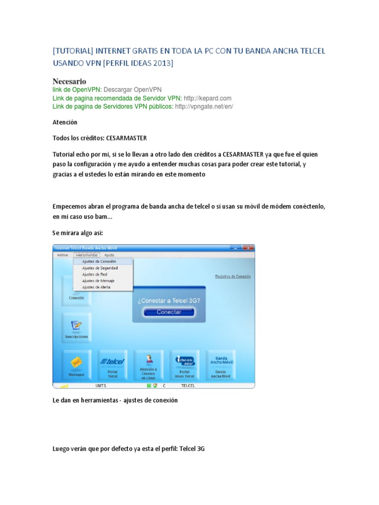 Tutorial Internet Gratis En Toda La Pc Con Tu Banda ...