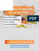Extraction de Jus de Fruits