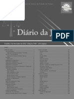 Diário da Justiça Eletrônico - Data da Veiculação - 05-11-2012