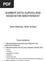 Download 04_SUMBER DATA SURVEILANS KESEHATAN MASYARAKATppt by Eky Susilowati SN182752471 doc pdf