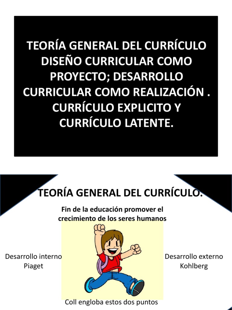 Teoría y Diseño del Currículo Educativo | PDF | Plan de estudios ...