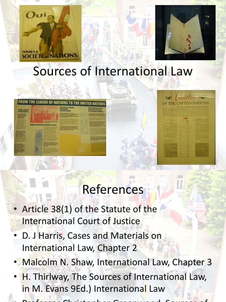 Sources of International Law.ppt International Law Treaty