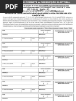 Formulário de Coleta de Assinatura de Ficha Limpa