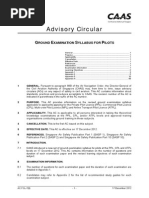 Ground Examination Syllabus For Pilots