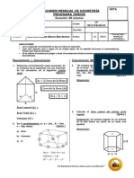 Examen Mensual de Geometria - 3ro de Sec