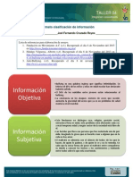 Calsificacion de La Informacion