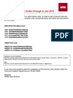 SPSS Auth Codes 2012 PDF