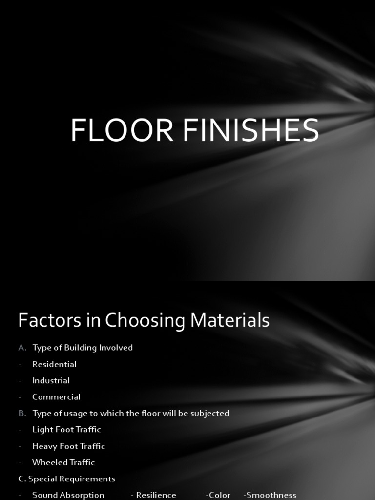 Floor Finishes PDF Flooring Tile