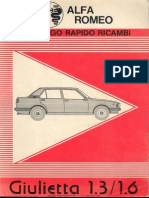 Giulietta Short Parts Manual