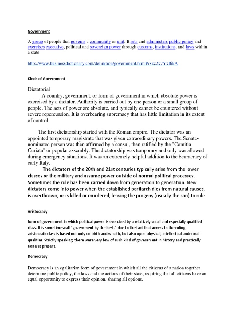 Group Governs Community Unit Sets Administers Public Policy Exercises ...