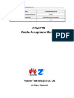 GSM BTS
Onsite Acceptance Manual