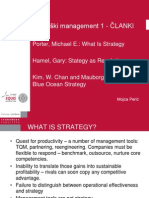 Strateški Management 1 - ČLANKI: Porter, Michael E.: What Is Strategy