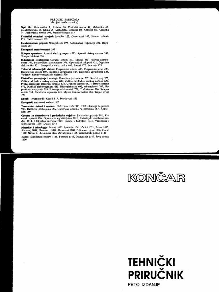 Tehnicki Prirucnik Koncar Pdf