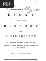 An Essay On The History of Civil Society (1767) - Adam Ferguson Facs