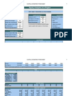 Analyze Project Capital Budgeting Worksheet